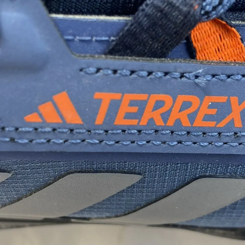 Adidas Terrex Men's Hiking Shoes Blue/Navy Size 11.5 Continental Grip Gortex EUC
